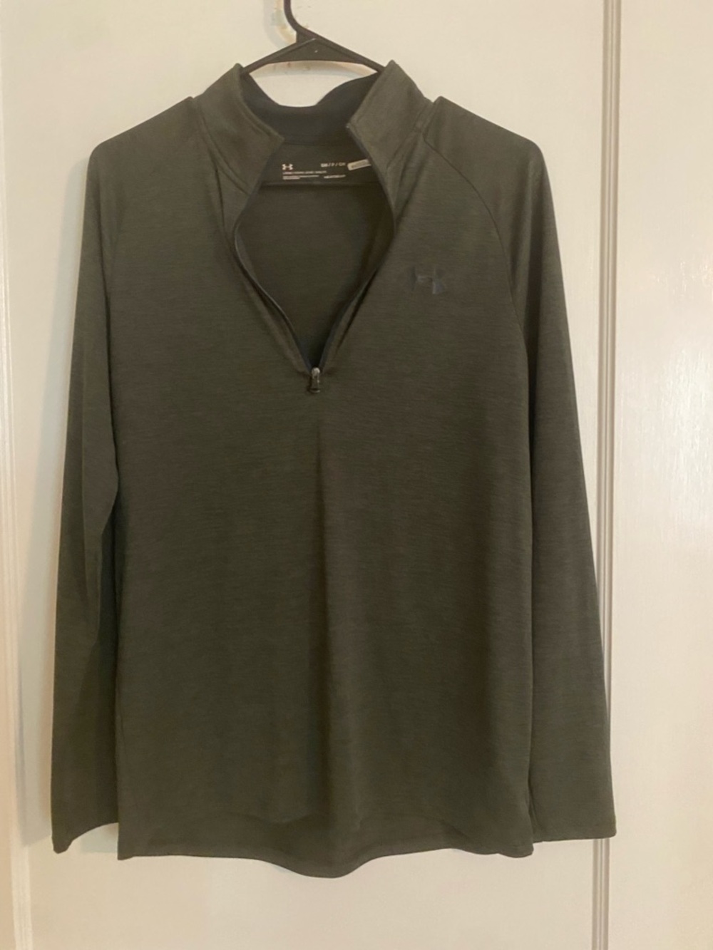 Under Armour Olive Green Half-Zip Performance Pullover